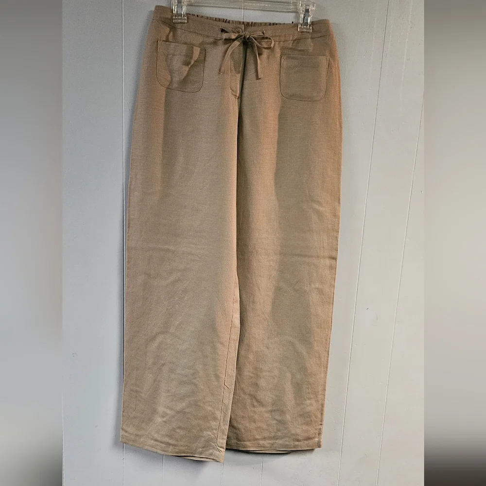 Petite Sophisticate Tan Slacks - Picture 1 of 10